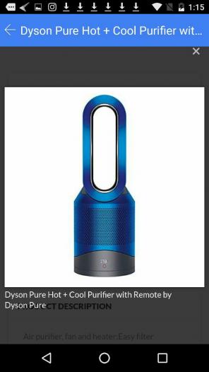 Dyson pure cool+hot purifier with remote