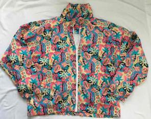 Vintage 90s Abstract Windbreaker Large