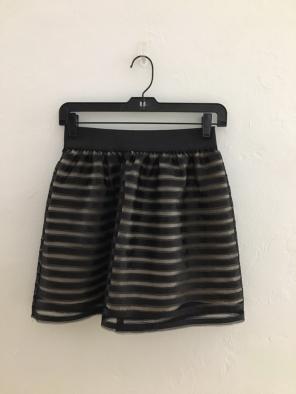 Forever 21 Black Striped Skirt