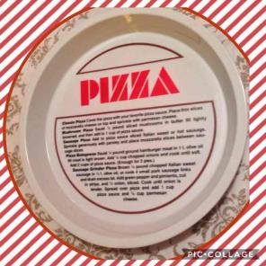 Vintage Sigma Pizza Dish Recipes 10"