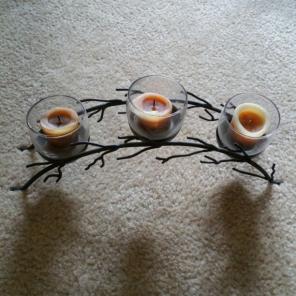 Target votive candle holder with candles