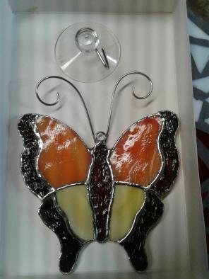 Butterfly and suction cup