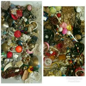 Reserved vintage junk jewelry lots