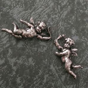Vintage Sterling Silver Cherub Pins
