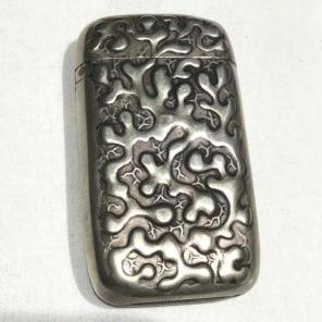 ANTIQUE ART NOUVEAU MATCH VESTA case box