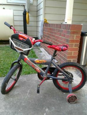 Disney Kids Red Bicycle