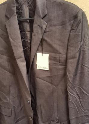 $425 New CK Mens Blue Wool Slim Fit Suit