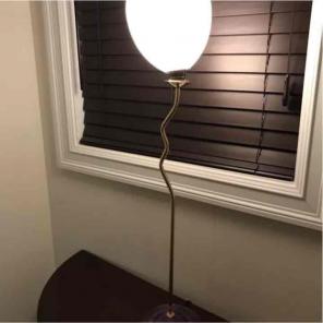 Leucos Lamp with Murano Glass Shade