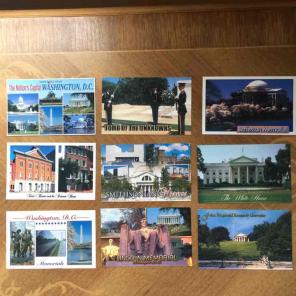 Set of 6 Collectible D.C. Postcards