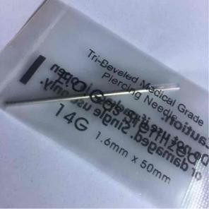 (1) 14g piercing needles