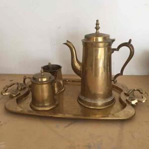 Solid brass set of 4 pcs