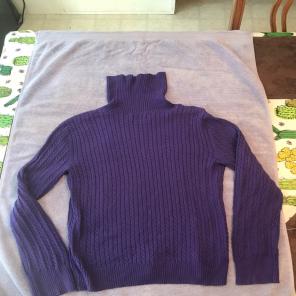 Purple Turtleneck Sweater Women's XL