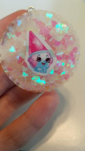 Snowcone glitter shopkin resin charm