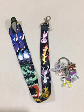 Pokemon Legendary Anime Lanyard Keychain