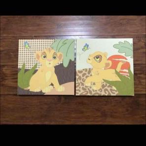 Disney Lion King nursery canvas