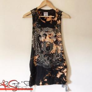 CUSTOM || distress bling SHINEDOWN tank