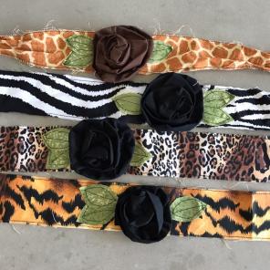 Animal Print Headband Ties