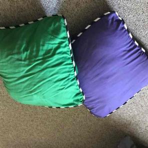 set of two NASCAR theme lounge pillows