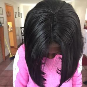 Brazilian wig with adjustable straps