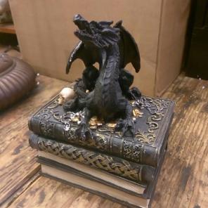 Dragon on book box
