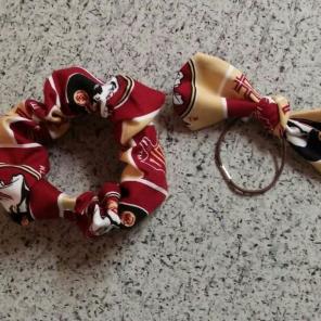 FSU Scrunchie and Knotted Bow