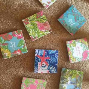 Handmade Lilly Pulitzer Coasters