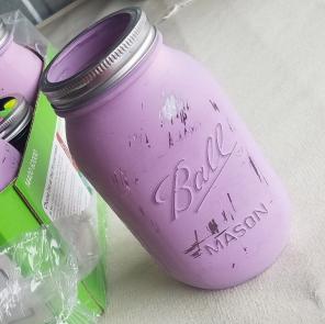 13 Distressed Mason jars