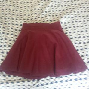 Bergundy skirt