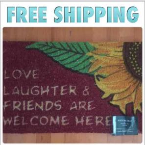 FREE SHIP Outdoor Welcome Mat