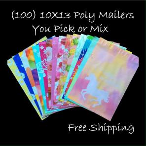 (100) 10X13 Designer Poly Mailers