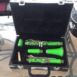 Green Clarinet With Case