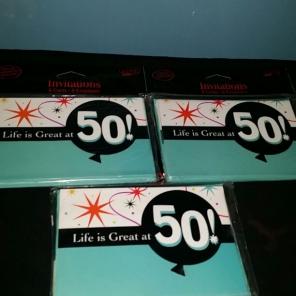 50th invitation cards