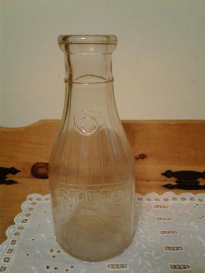 Antique milk bottle