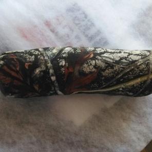 Baby camouflage pillow log