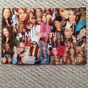 Miley Cyrus name collage