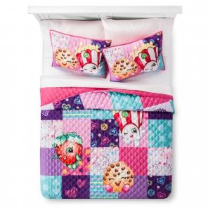 Shopkins full/queen quilt set