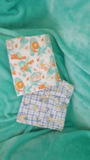 2 flannel changing pad covers