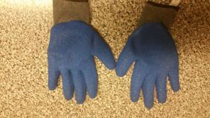 Blue Working Moving Protective Gloves