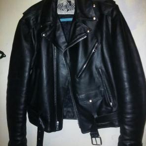 Mens medium real leather jacket