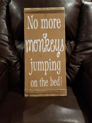Handmade wood sign