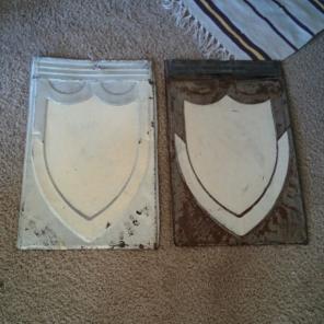 Old tin shingles