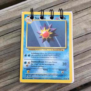 Starmie Pokemon Card German Notebook