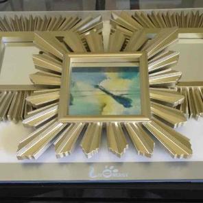Gold mirrors
