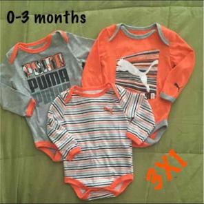 3X1 PUMA ONESIES FOR BABIES