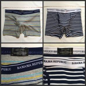 2x American Eagle Stripe Trunk Briefs M