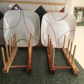 2 Wooden Dish Rack