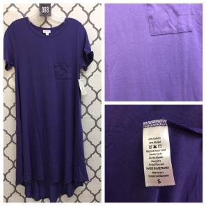 Nwt LLR Carly Size Small Solid Purple