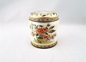 Small Vtg 1970's Duher Tea Caddy Tin