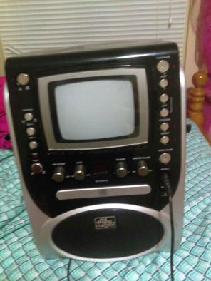 Karaoke and microphone set.