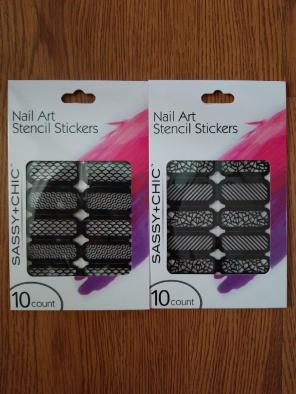 Nail stencil stickers